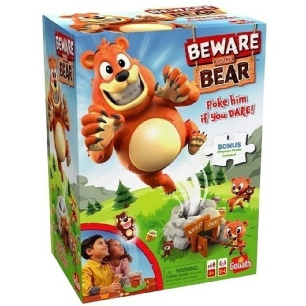 Beware of The Bear Game Poke The Bear & Sneak The Goodies Before He Wakes Up New